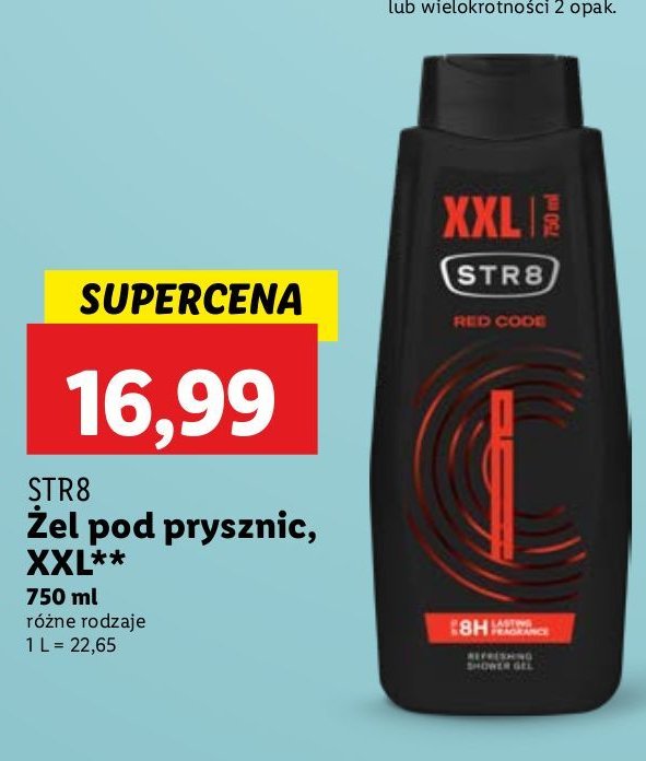 Żel pod prysznic Str8 red code promocja