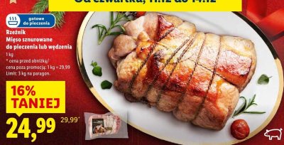 Mięso sznurowane do pieczenia lub wędzenia Rzeźnik codzienna dostawa promocja w Lidl