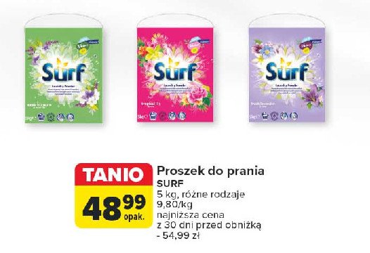 Proszek do prania tropical lily Surf promocja