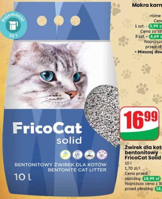 Żwirek dla kota bentonitowy promocja w Dino