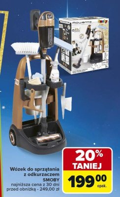 Wózek do sprzątania z odkurzaczem SMOBY promocja w Carrefour