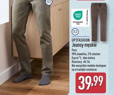 Jeansy męskie  promocja w Aldi