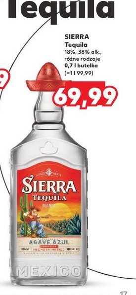 Tequila Sierra silver promocja w Kaufland