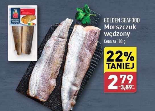 Morszczuk wędzony Golden seafood promocja w Aldi