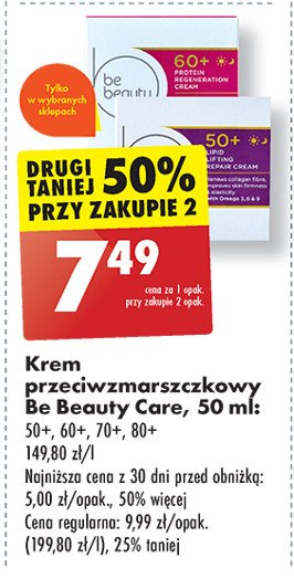 Krem do twarzy 80+ Be beauty care promocja