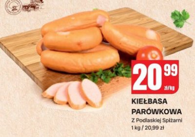 Kiełbasa parówkowa Z Podlaskiej Spiżarni promocja w Chorten