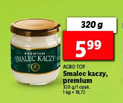 Smalec kaczy premium Agro-top promocja