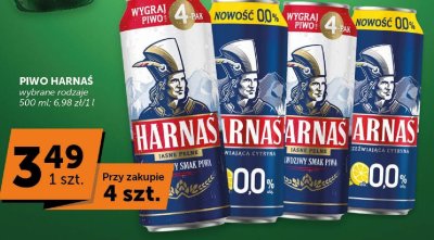 Piwo Harnaś Jasne Pełne promocja w ABC