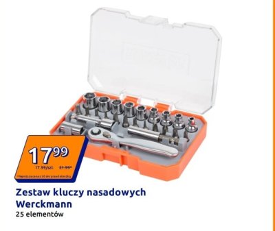 Zestaw kluczy nasadowych Werckmann promocja w Action
