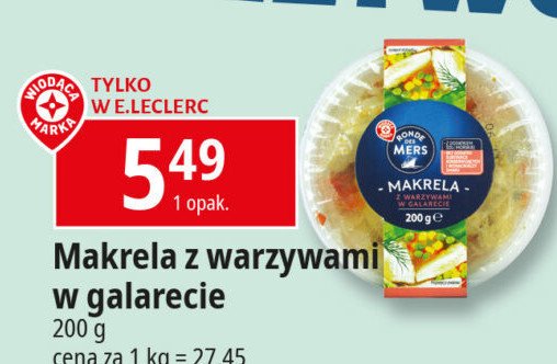 Makrela z warzywami w galarecie Wiodąca marka ronde des mers promocja