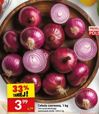 Cebula czerwona, 1 kg promocja w Twój Market