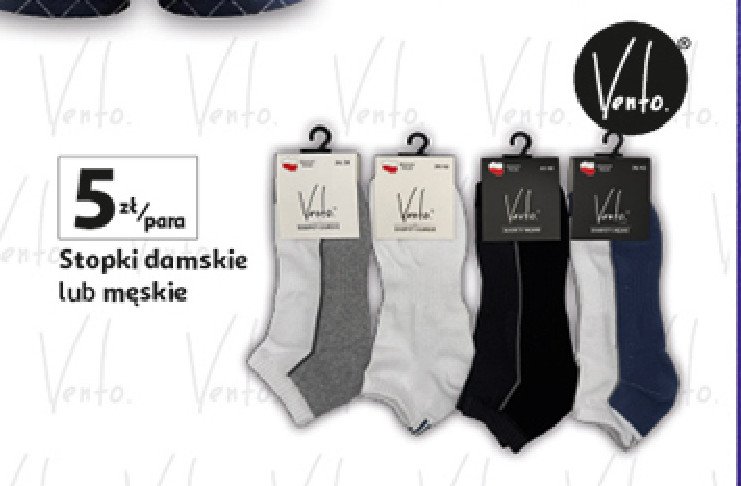 Stopki męskie VENTO promocja w Auchan