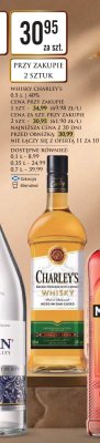 Whisky Charley's 0.5L 40% promocja w Dino