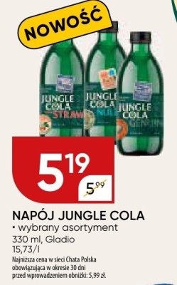 Napój Jungle Cola Gladio promocja w Chata Polska