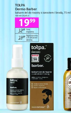 Balsam-żel do twarzy z zarostem i brodą Tołpa dermo men barber promocja