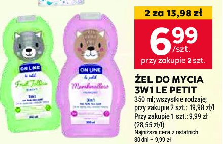 Żel pod prysznic 3w1 fruit jellies On line le petit promocja