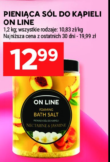 Sól pieniąca do kąpieli nectarine & jasmine On line promocja