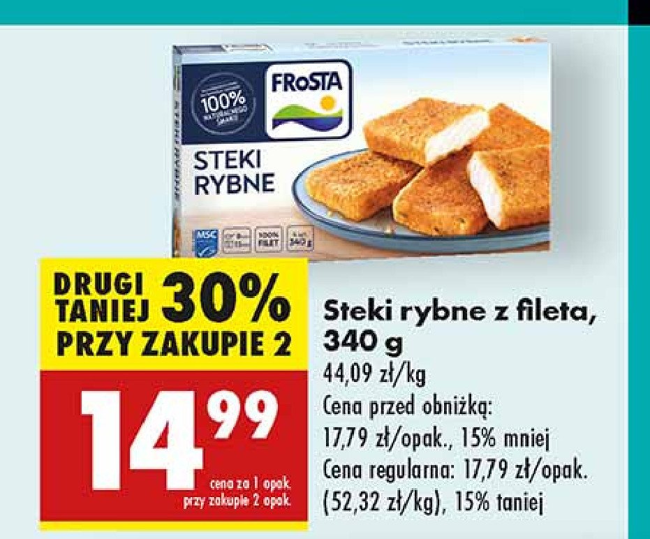 Steki rybne z fileta Frosta promocja w Biedronka