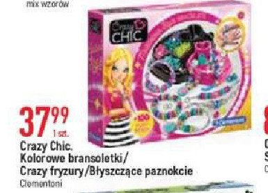 Zestaw crazy chic błyszczące paznokcie Clementoni promocja