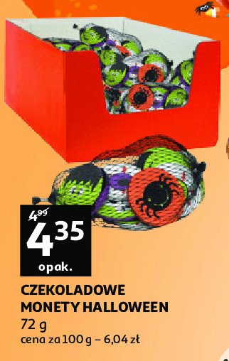 Czekoladowe monety halloween promocja