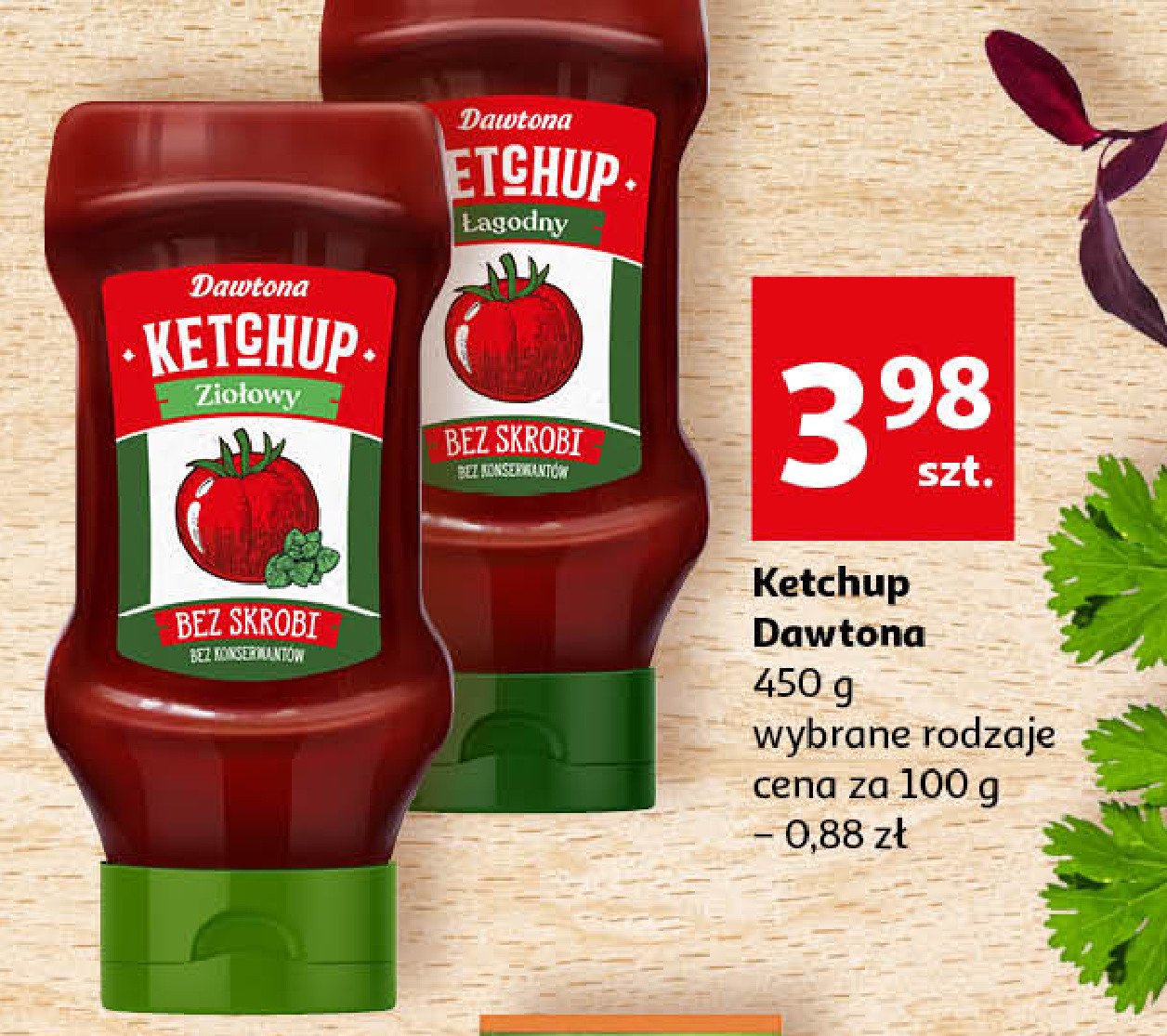 Ketchup ziołowy Dawtona promocja