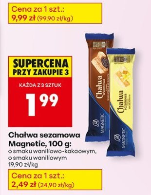 Chałwa sezamowa o smaku waniliowo-kakaowym promocja w Biedronka