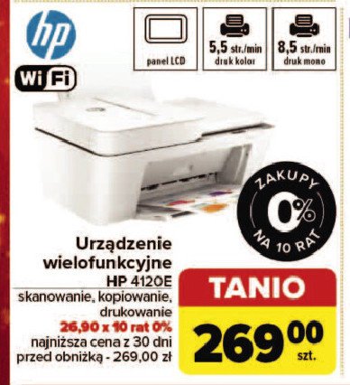 Urządzenie wielofunkcyjne 4120e Hp promocja