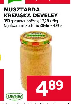 Musztarda delikatesowa kremowa Develey horcice promocja w Stokrotka