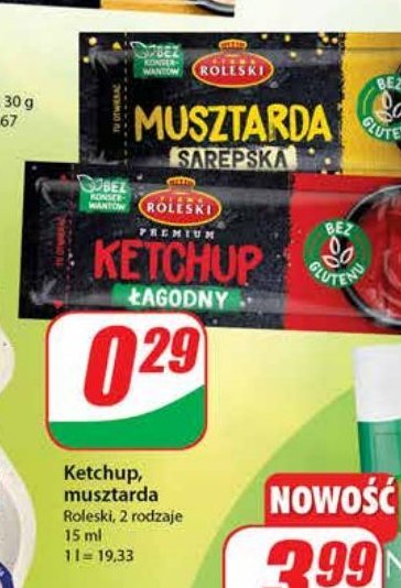 Ketchup łagodny Roleski promocje