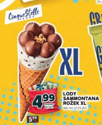 Lody Sammontana Rożek XL promocja w Stokrotka