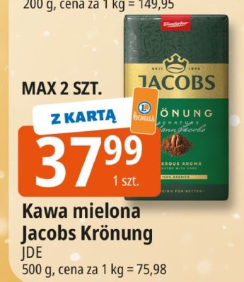 Kawa mielona Jacobs Krönung JDE promocja w Leclerc