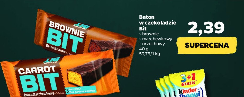 Baton brownie BROWNIE BIT promocja