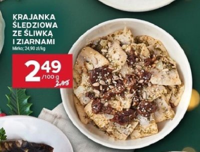 Krajanka śledziowa ze śliwką i ziarnami Mirko promocja w Stokrotka
