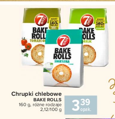 Bake rolls tomato, olives & oregano 7 days bake rolls promocja
