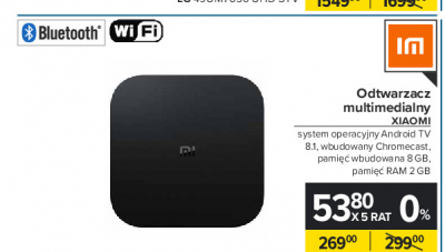 Odtwarzacz multimedialny mi box 4k Xiaomi promocja
