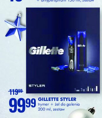 Zestaw w pudełku żel do golenia fusion 5 200 ml + styler + organizer + grzebień Gillette zestaw promocja