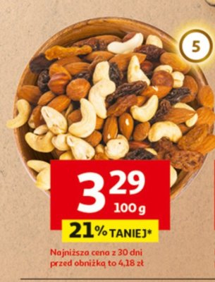 Mieszanka orzechów i bakalii promocja w Auchan