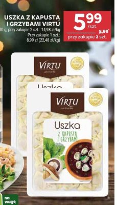 Uszka z kapustą i grzybami Virtu promocja w Stokrotka