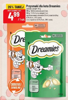 Przysmaki dla kota Dreamies promocja w POLOmarket