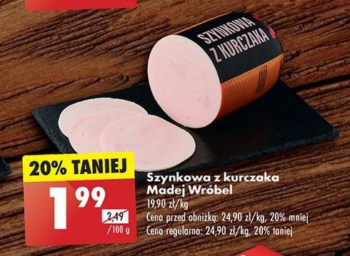 Szynkowa z kurczaka Madej & wróbel promocja