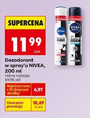 Dezodorant w spray'u, 200 ml promocja w Biedronka