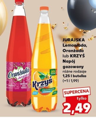Lemoniada Jurajska Oranżada lub Krzyś różne rodzaje 1.25l promocja w Kaufland
