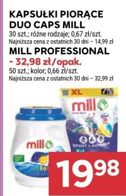 Kapsułki piorące Mill Professional Duo Fresh promocja w Stokrotka