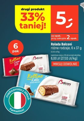 Rolada Balconi różne rodzaje promocja w Dealz
