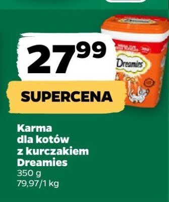 Karma dla kotów z kurczakiem Dreamies promocja w Netto