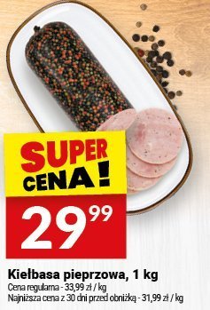 Kiełbasa pieprzowa, 1 kg promocja w Twój Market