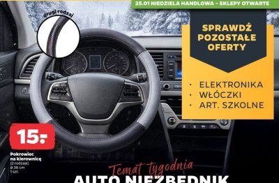 Pokrowiec na kierownicę promocja w Netto