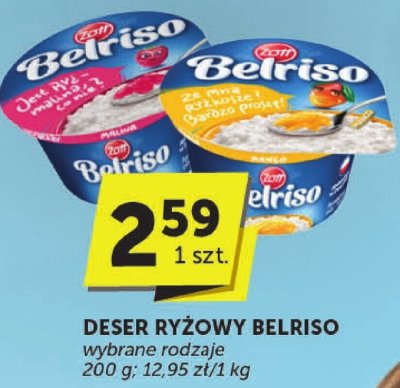 Deser ryżowy Belriso wybrane rodzaje 200 g promocja w ABC