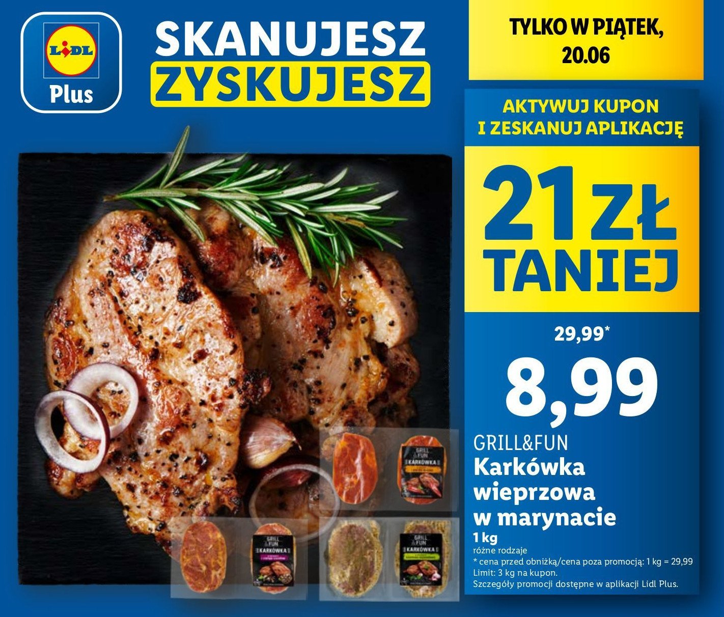 Karkówka w marynacie paprykowej Grill and fun promocja w Lidl