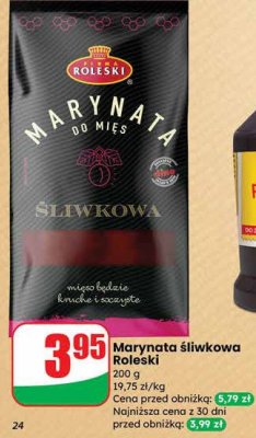 Marynata śliwkowa Roleski promocja w Dino
